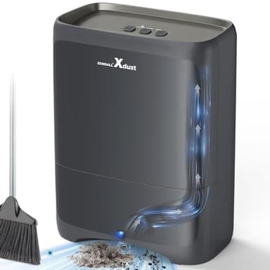 ZONGALL Touchless Vacuum Automatic Dustpan with Extra Filter, Hair Vacuum for Salons Pet Hair Food Dirt Home Kitchen, 6L Large Capacity Electric Dustpan Canister Vacuum Cleaner, 18000Pa Strong Suction