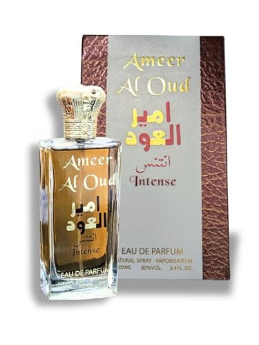 POUR HOMME AMEER AL OUD INTENSE EAU DE PARFUM 3.4 FL. Oz. Amber fragrance for Men.