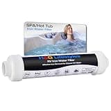 H&G Lifestyles Iron Filter for Garden Hose,Spa Pool Water Softener for Well Water,Hose Filter for Filling Hot Tub,Reduce Iron Chlorine Heavy Metal,3/4" Garden Hose Thread,Up to 10,000 Gallons