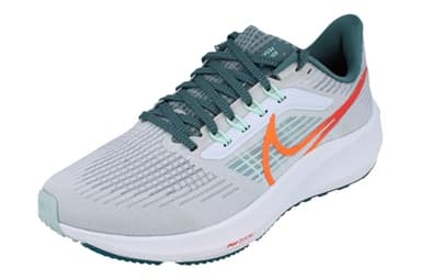 Nike Men's SneakerSports Shoe, Pure Silver Mineral Gray Bright Emerald Full Orange, 9 US