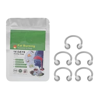 Essential Oil Nose Rings, 5pcs Tightening Essential Oil Ring,Superslimtm Slimming Detoxifying Essential Oil Nose Ring,Slim Nose Ring