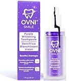 OVNI® Smile Purple Whitening Toothpaste for Sensitive Teeth – Color Corrector for Yellow Stains – Fluoride-Free, Enamel Safe, Vegan & Gentle – 30ml Toothpaste for Teeth Whitening