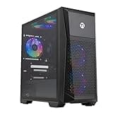 NINGMEI Soul Gaming PC Desktop,AMD Ryzen 5 5600GT 6 core 3.6GHz(up to 4.6GHz),AMD Radeon Vega 7 Graphics,16GB DDR4 RAM 3200MHz,512 GB NVME SSD,550W PSU, Windows 11 Home 64-bit.Black