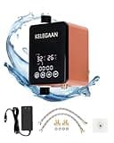 Digital Smart Instant Hot Water Recirculating Pump Kit, Touchscreen Under-Sink System, Built-in Thermostat Timer, Ultra-Quiet, Includes 16-inch Supply Line and Full Installation Components