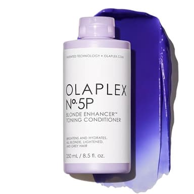 Olaplex Nº. 5P Blonde Enhancer Purple Toning Conditioner: Neutralizes Brassiness & Strengthen | Repairs Damages & Hydrates Hair | For Coily, Curly, Straight, and Wavy, 250 mL / 8.5 Fl Oz