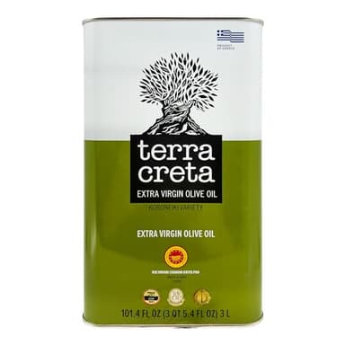 Terra Creta | Award Winning | Kolymvari Estates | 100% Pure Greek Olive Oil | Cold Extracted | Protective Designation of Origin | 3Ltr - (101.4 fl.oz) Tin