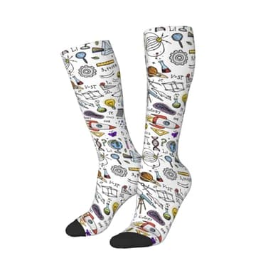 ocpcrn Scientific Formulas Calculations Physics Mathematics Astronomy Whiteboard Education Science 3 Men'S And Women'S Long Stockings, Comfortable Sports Socks, And Casual Socks