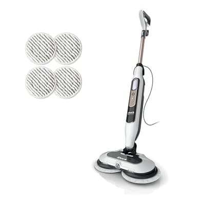 Shark Steam & Scrub with Steam Blaster Technology All-in-One Hard Floor Steam Mop with 3 Steam Modes & LED Headlights S8201, Rotator White