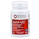 PROTOCOL FOR LIFE BALANCE Joint-UC with Undenatured Type II Collagen- Calcium & 70+ Trace Minerals - Immune Support Supplement - Non-GMO & Dairy Free - 60 Veg Caps