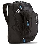 Thule Crossover 32L Backpack - 15inch MacBook Pro / 15.6inch PC/Tablet compatible - Crush proof sunglass/tech pocket - Travel backpack - Carry on sized backpack,Black
