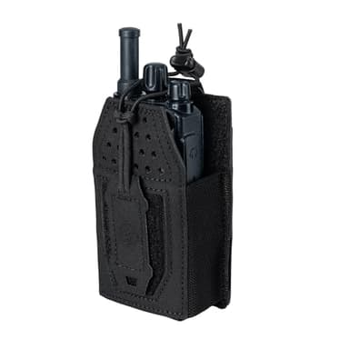 TOPTACPRO Tactical Molle Radio Pouch Radio Holster Universal Radio Holder For Walkie Talkie Motorola BaoFeng UV-5R BF-F8HP Adjustable Storage Rifle Magazine Pouch(Black)