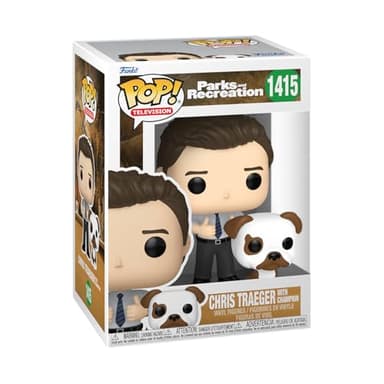 Funko POP! & Buddy: Parks & Recreation 15th Anniversary - Chris & Champion - Collectable Vinyl Figure - Gift Idea - Official Merchandise - for Kids & Adults - TV Fans