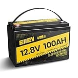 Eiiev 12V 100Ah Lithium Battery,Low-Temp Protection LiFePO4 Battery,Built-in100A BMS,15000+Deep Cycle,Rechargeable Lithium Iron Phosphate Batteries for Trolling Motors,Marine,RV,Camping,Home Energy