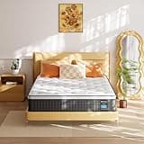 Queen Mattress,12 Inch Queen Size Mattresses, Hybrid Mattress in a Box with Memory Foam and Independent Spring, Soft and Comfortable, Pressure Relief, Cool and Breathable, CertiPUR-US, Medium Firm