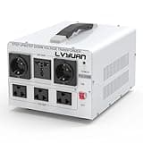 LVYUAN 5000W Voltage Transformer Power Converter Step Up 110V to 220V, Step Down 220V to 110V, 110/120 Volt - 220/240 Volt