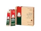 JUNG KWAN JANG Korean Red Ginseng Honey Paste Daily Stick | Poria Mushroom, Rehmannia Extract Hong Sam Jin Go Daily | Natural Energy Booster for Men & Women, Pre Workout | 30 Count