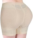 ACPLK Women Butt Lifter Panties Padded Shapewear Hip Enhancer Underwear Tummy Control Shorts Beige
