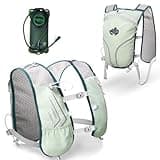 Lightweight Running Vest Hydration Backpack, Compatible with 2L/3L Water Bladders - Adjustable Chest Straps and Reflective Water Backpack Fit for Men Women Hiking Cycling Camping Festival Marathon