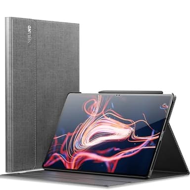 INFILAND Galaxy Tab S10 Ultra/S9 Ultra/S8 Ultra 14.6 Inch Case, Multi-Angle Stand Cover Compatible with Samsung Galaxy Tab S10 Ultra/S9 Ultra/S8 Ultra Tablet [Auto Wake/Sleep], Gray