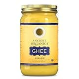 Ancient Organics Ghee, Organic Grass Fed Ghee Butter - Gluten Free Ghee, Clarified Butter, Vitamins & Omegas, Lactose Free, 100% Certified Organic, Kosher, USDA Certified - 32 Fl Oz (Pack of 1)