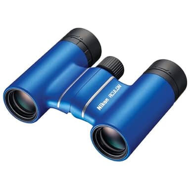 Nikon ACULON T02 Compact Binoculars - 21mm Objective Lenses, Multilayer-Coated Optics, Ergonomic Compact Design Binoculars for Travel, Sports, Concerts, Sightseeing, 8x21 Blue