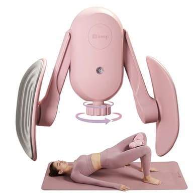Keep Thigh Master & Thigh Trainer for Women, 360° Rotatable Leg Workout Equipment, Adjustable Arm and Hip Exerciser with Non-Slip TPE Pads for Home Gym Body Toning & Muscle Strength(Pink)