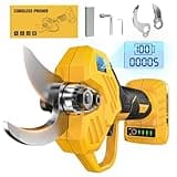 Pruning Shears for DeWalt 20v Battery,Cordless Electric Pruner with LCD Display & mported SK7 Steel Blades,1.5-2-Inch Cutting Diameter for Tree Trimmer & Gardening Shears