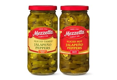 Mezzetta Pickled Jalapeno Peppers Jar Variety Pack - Includes: Hot & Tamed Jalapeño - Gluten Free, Kosher, Keto, Packed Fresh in California - Medium & High Heat - 16 Oz - Pack of 2