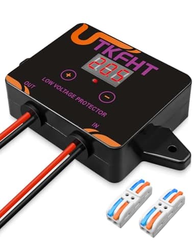 Upgrade DC12-36V Low Voltage Protector, Digital Disconnect Switch, Current Cutoff Module for Lead-Acid, Lithium-Ion Batteries and Power Wheel Adapter