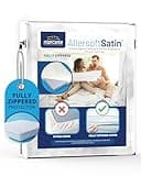 RV 6 Sided Zippered Mattress Protector with Secure Locking Zipper for 72x80 RV King. Creates a Natural Seal Around Your Mattress from Dust, Pet Dander, Pollen, Liquids & More. Oeko-Tex Certified