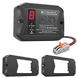 RV Dual LP/CO Alarm, RV Carbon Monoxide & Propane Detector, Hardwired-12V DC with 3 Different Brackets for Motorhome Travel Trailer, Motor Coach, Truck Camper (R502 Black)