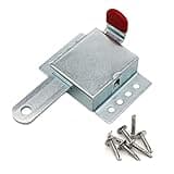 Heavy Duty Inside Deadlock, Galvanized Steel Garage Door Slide Lock for Most Garage Doors, Locking Sliding Latch for Manual Open, 1 Pack