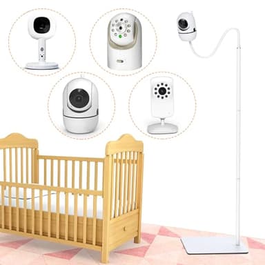 Baby Monitor Floor Stand Mount Compatible with HelloBabyHB6550/HB65/HB40/HB6339/ANMEATE SM24, Baby Ganibs, Bonoch, for Infant Optics Dxr-8 PRO, Nanit Pro Flex Stand, And Camera with 1/4" Threaded Hole