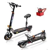 Electric Scooter Adults, 30 Mph Top Speed, 35 Miles Max Range, Dual Suspension, Flash Charge, 800W Motor, Folding Off Road E-Scooter，with Detachable Seat, for Commuter Outdoor