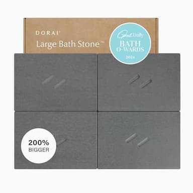 Dorai Home Stone Bath Mat for Bathroom – Large, Quick-Drying, Non-Slip Surface, Customizable Design, 32.1" L x 22.8" W x 0.6" H, Slate