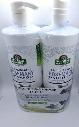 Spanish Garden Rosemary Hair Care Duo Set, Shampoo and Conditioner, 32 fl.oz Each