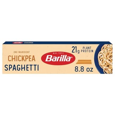 Barilla Chickpea Spaghetti Pasta, 8.8 oz - Vegan, Gluten Free, Non GMO & Kosher - Made with Plant Based Protein