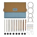 KnitPro Ginger Regal Afghan/Tunisian Crochet Hook Set |11 Sizes (3.5mm to 12mm)