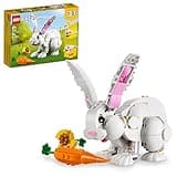 LEGO Creator 3 in 1 White Rabbit Animal Toy Building Set, STEM Toy for Kids 8+, Transforms from Bunny to Seal to Parrot Figures, Creative Play Building Toy for Boys and Girls, 31133