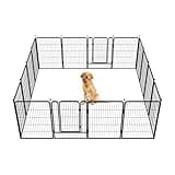 FXW Rollick Dog Playpen for Yard, RV Camping, 40 inch 16 Panels for Medium and Large Dogs│Patented