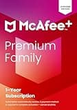 McAfee+ Premium Family Unlimited Devices 2025 | Cybersecurity Software Includes Antivirus, Secure VPN, Password Manager, Identity Monitoring, Parental Controls | Key Card