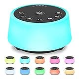 Color Noise Sound Machines with 10 Colors Night Light 25 Soothing Sounds and Sleep White Noise Machine 32 Volume Levels 5 Timers Adjustable Brightness Memory Function for Adults Kids Baby