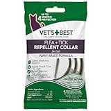 Vet's Best Flea and Tick Repellent Collar for Cats - Flea and Tick Prevention for Cats - Plant-Based Ingredients - Certified Natural Oils - Up to 20” Neck Size
