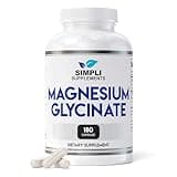 Magnesium Glycinate 400mg | Best High Absorption Magnesium Glycinate for Sleep | Vegan Capsules | 180 Count | Magnesium Glycinate Supplements