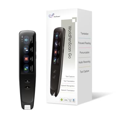 PenPower WorldPenScan Go - Translation Pen with Scanning, Reading, Audio Recording, Live Interpretation, and AI Reading Buddy for Kids