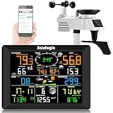 Sainlogic WiFi Weather Station, 8.3 inch Large Display Wireless Indoor Weather Stations with Rain Gauge and Wind Gauge,Weather Forecast,Wunderground
