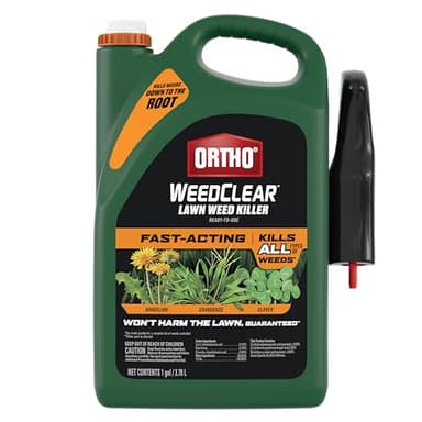 Ortho WeedClear Lawn Weed Killer Ready-To-Use with Trigger Sprayer, Kills Dandelion, Crabgrass, and Clover, 1 gal.