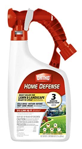 Ortho Home Defense Insect Killer for Lawn & Landscape Ready-To-Spray - Hose-End Applicator, Kill Ants, Ticks, Mosquitoes, Fleas & Spiders, 32 fl. oz.