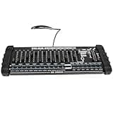 DMX512 DJ Controller 384CH DMX Cotroller Use for Program Editing of Bar Club Live Lights Show Support 30 Banks 8 Scenes 24 Fixtures Stage Lighting Console