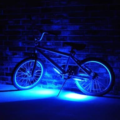 Brightz GoBrightz LED Bike Frame Light, Blue - Cool Underglow Bike Light for Riding at Night Bicycle Scooter Stroller Stocking Stuffers for Boys Girls Teens Ages 6 7 8 9 10 11 12